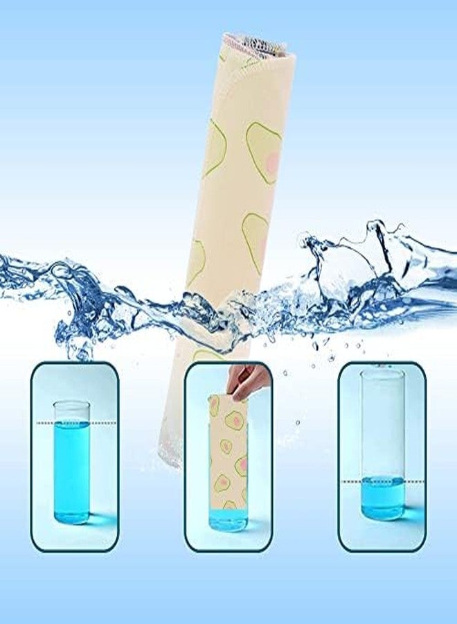 Simnice Reusable Paperless Paper Towels — Reusable Napkins Paperless Paper Towel, Washable Cotton Cloth Roll for Kitchen,25 Pack 10”x10”with Cardboard Roll - Image 3